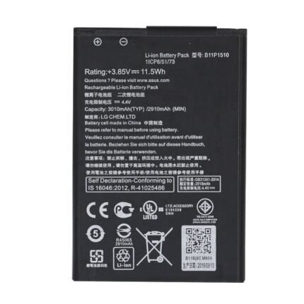 Asus ZenFone Go TV ZB551KL X013DB - Battery Li-Ion-Polymer B11P1510 3010mAh (MOQ:50 Pcs)