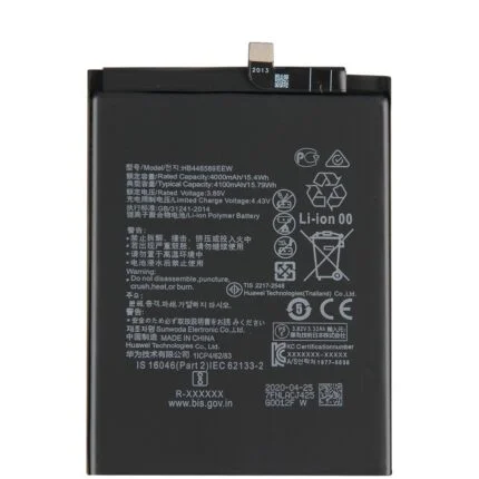 Huawei Honor V30 Pro Nova 6 Battery Li-Ion-Polymer HB446589EEW 4100mAh (MOQ:50 Pcs)
