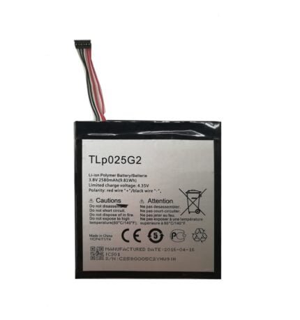 Alcatel One Touch Pixi 4 7.0 9003X - Battery Li-Ion-Polymer TLp025G2 2580mAh (MOQ:50 Pcs)