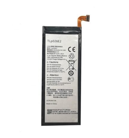 Alcatel One Touch Idol 4 OT-6055 6055K 6055B 6055H 6055U 6055Y - Battery Li-Ion-Polymer TLp026E2 2610mAh (MOQ:50 Pcs)
