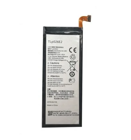 Alcatel One Touch Idol 4 OT-6055 6055K 6055B 6055H 6055U 6055Y - Battery Li-Ion-Polymer TLp026E2 2610mAh (MOQ:50 Pcs)
