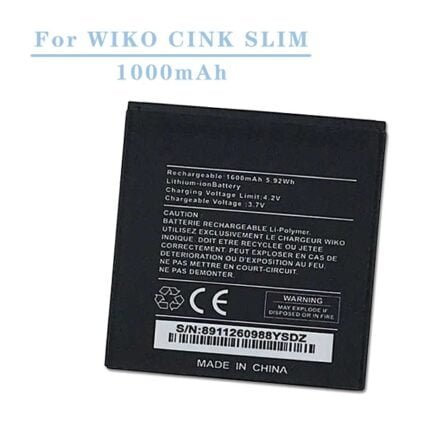 Wiko Cink Slim Battery 1600mAh (MOQ:50 Pcs)