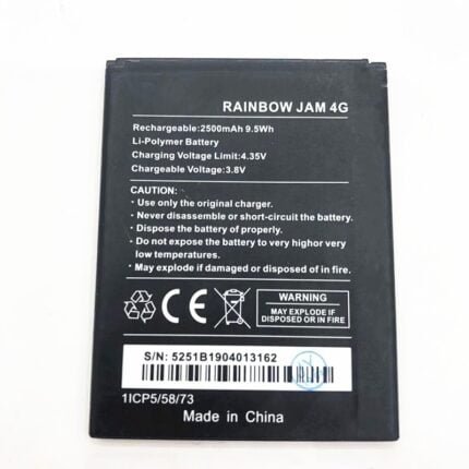 Wiko Rainbow Jam 4G Battery 2500mAh (MOQ:50 Pcs)