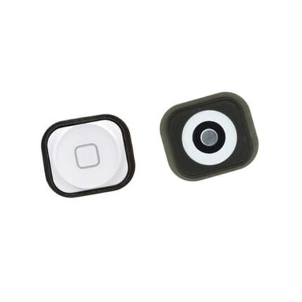 iPhone 5 Home Button with Rubber Spacer Gasket White Original