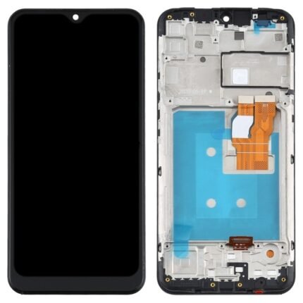 LG K22 Screen Assembly with Frame (Black) (Original)