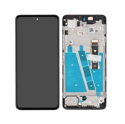 Motorola Moto G72 LCD Screen Replacement with Frame (Black) (Original)