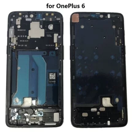 OnePlus 6 Front Frame (Mirror black/Midmight back) (Original)