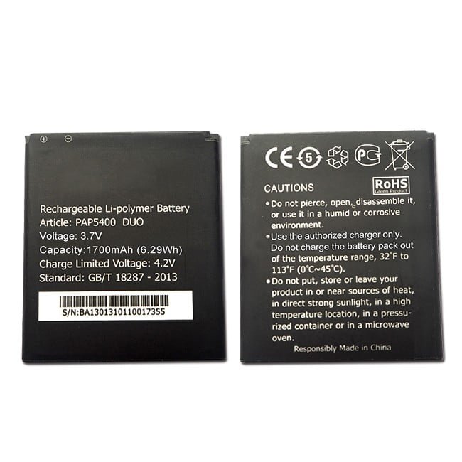 Prestigio PAP5400 Battery 1700mAh (MOQ:50 pcs)
