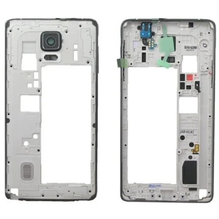 Samsung Galaxy Note 4 Rear Housing With Ear Speaker Mesh Cover - Black Original